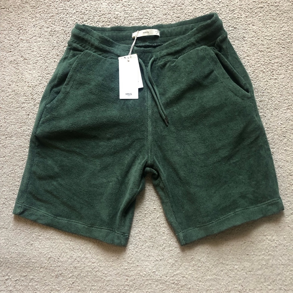 New Mango Towel Woven Cotton Shorts